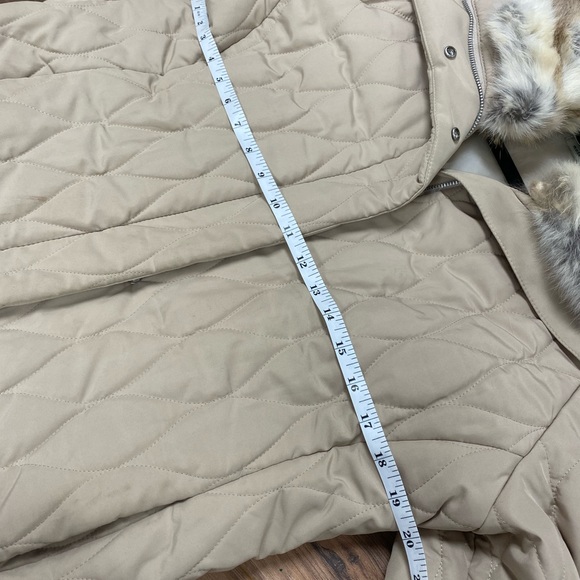 Beige woman’s coat, Made in Italy, Rabbit fur - Picture 10 of 16